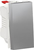 Выключатель кнопочный без рамки Schneider Electric Unica Modular 1-кл. 1 мод. алюминий картинка